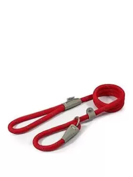 Image of Ancol Viva Rope Slip Lead - 1.2Mx12Mm (Reflective Red)