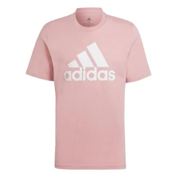 Image of adidas Essentials Big Logo T-Shirt Mens - Wonder Mauve / White