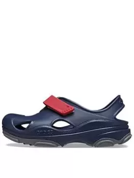 Image of Crocs All Terrain Fisherman Sandal Toddler, Navy, Size 6 Younger