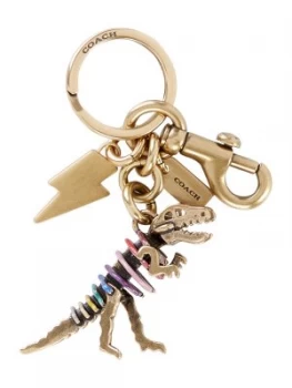 Image of Coach Glitter metal rexy bag charm Gold