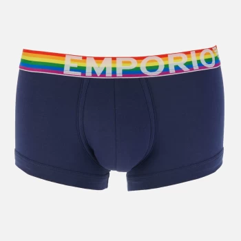 Image of Emporio Armani Mens Rainbow Trunks - Patriot Blue - M