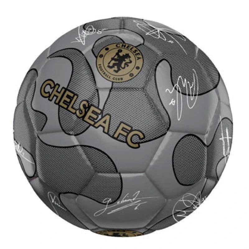 Image of Chelsea Fc Signature 32 Panel Football Silver (5)