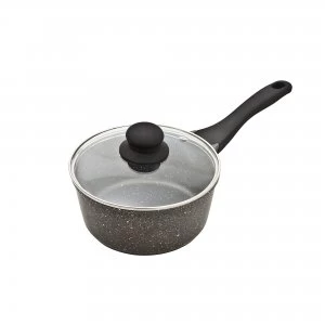 Image of Granite Finish Cast Aluminium 20cm Saucepan With Lid