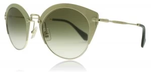 Image of Miu Miu MU53RS Sunglasses Green Pale Gold UR39T1 52mm