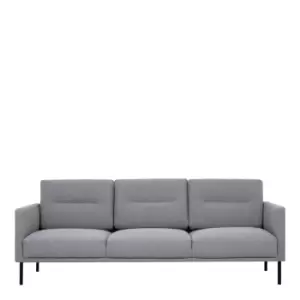 Image of Larvik 3 Seater Sofa Grey Black Legs