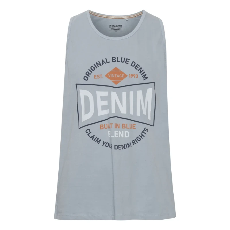 Image of Blend Tank top Blend Bleu Male S