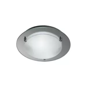Image of Ceiling lamp Brooklyn Chrome polished 2 bulbs 9cm
