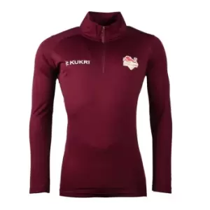 Image of Kukri Team England quarter Zip Midlayer - Red