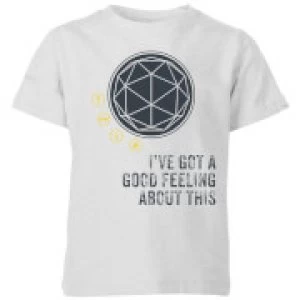 Image of Crystal Maze I've Got A Good Feeling About This- Industrial Kids T-Shirt - Grey - 5-6 Years