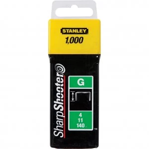Image of Stanley Heavy Duty Sharpshooter Type G Staples 8mm Pack of 1000