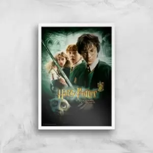 Image of Harry Potter and the Chamber Of Secrets Giclee Art Print - A3 - White Frame