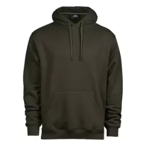 Image of Tee Jays Mens Hooded Cotton Blend Sweatshirt (S) (Dark Olive)