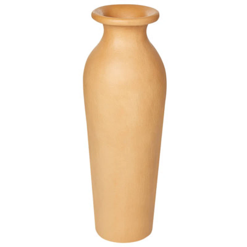 Image of Beliani Decorative Vase Muar Ceramic 60 Cm Orange