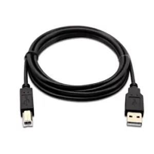 Image of V7 Black USB Cable USB 2.0 A Male to USB 2.0 B Male 2m 6.6ft