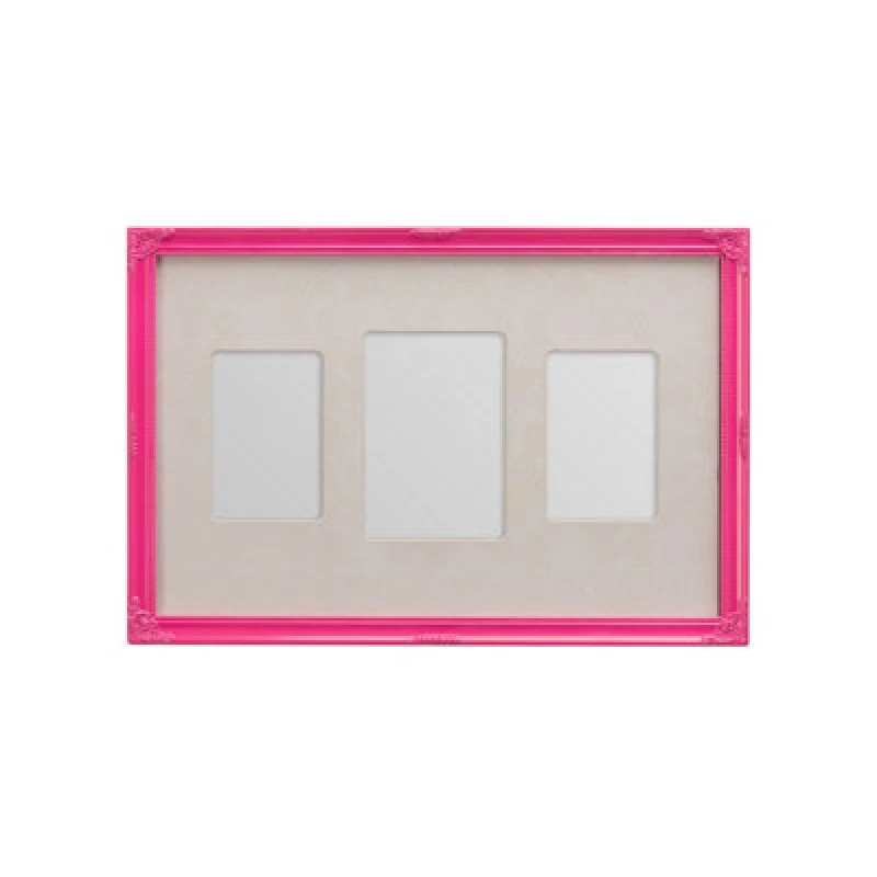 Image of Premier Housewares 3 Photo Multi Photo Frame Pink