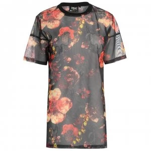 Image of Everlast Patterned Mesh T Shirt Ladies - Floral