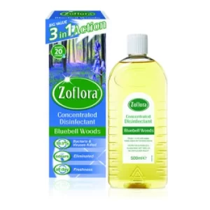 Image of Zoflora Disinfectant Bluebell Woods 500ml (Pack of 12) RY20953