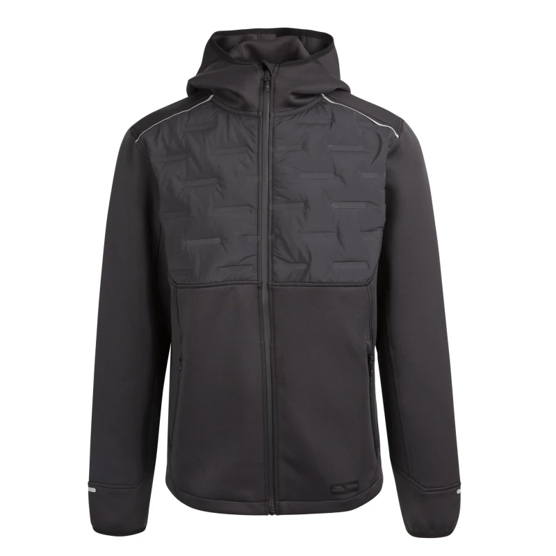 Image of Trespass Trespass Men Bolfort Active Hybrid Jacket in Black Size: Medium Black M Male 5063527922496