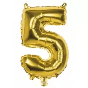 Image of Foil Balloon Number 5 (Gold)