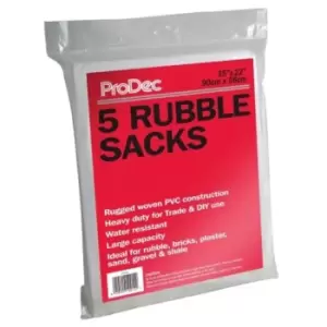 Image of ProDec 5Pk Woven Rubble Sacks- you get 10