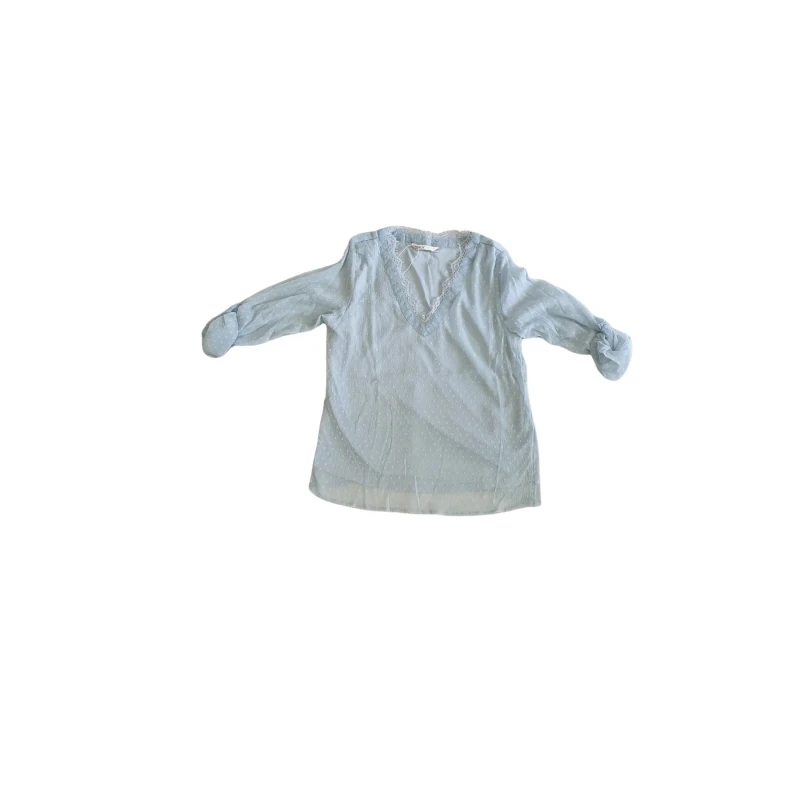 Image of Only Womens long sleeve T-Shirt Only onlmacy fold up Bleu Female 34