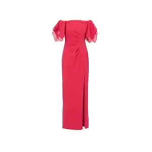 Image of Adrianna Papell Crepe Tiered Sleeve Gown - Pink