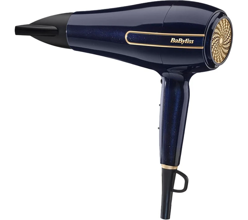 Image of Babyliss Onyx D524U Hair Dryer - Blue & Gold, Blue,Gold 3030053005247