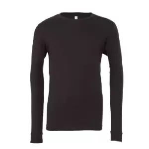 Image of Bella + Canvas Adults Unisex Jersey Long Sleeve T-Shirt (S) (Dark Grey Solid)