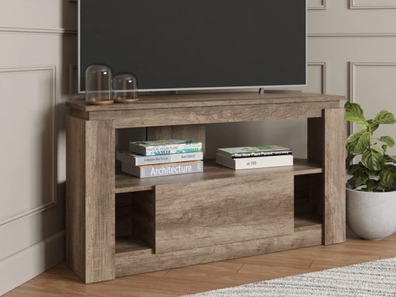 Image of Canyon Oak Corner TV Unit for TVs up to 44" Light Wood
