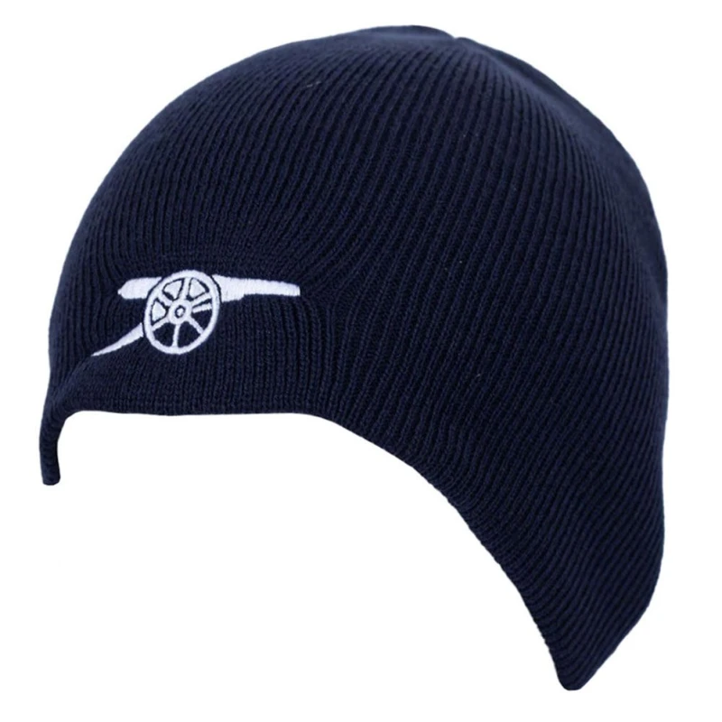 Image of Arsenal FC Mens Cannon Beanie in Navy Navy Male One Size