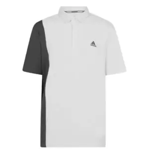Image of adidas Block Print Polo Shirt Mens - White