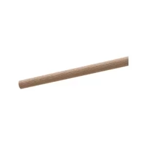 Image of Beech Dowel Flutted Wood Rod Pegs 1m - Diameter 8mm - Pack of 100