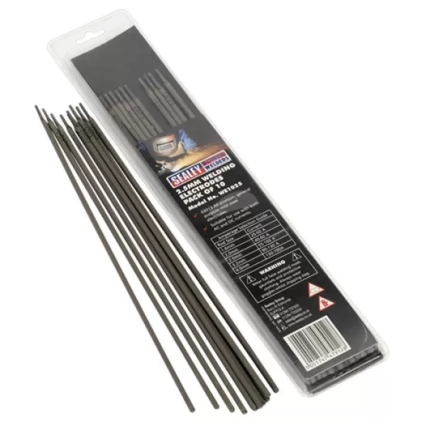 Image of Genuine SEALEY WE1025 Welding Electrode Ø2.5 x 300mm Pack of 10