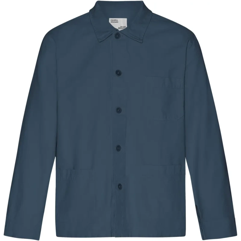 Image of Colorful Standard Long sleeve shirt Colorful Standard Organic petrol blue Bleu Unisex S