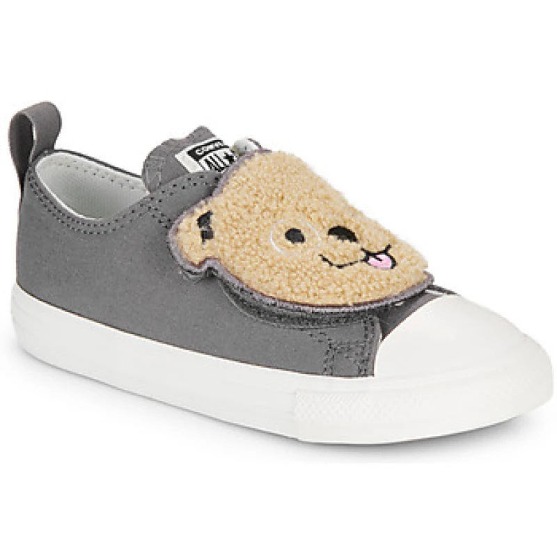 Image of Converse grey all star lo sherpa bear Toddler trainers Grey UK 4 (EU 20)
