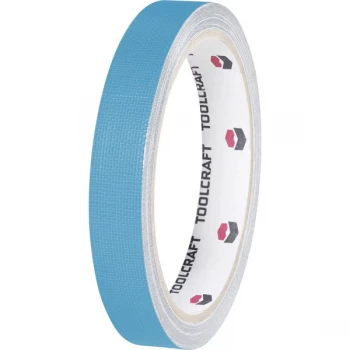 Image of Toolcraft 403797 Fabric Adhesive Tape 10 m x 15mm - Blue