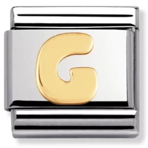 Image of Nomination CLASSIC Gold Letters G Charm 030101/07