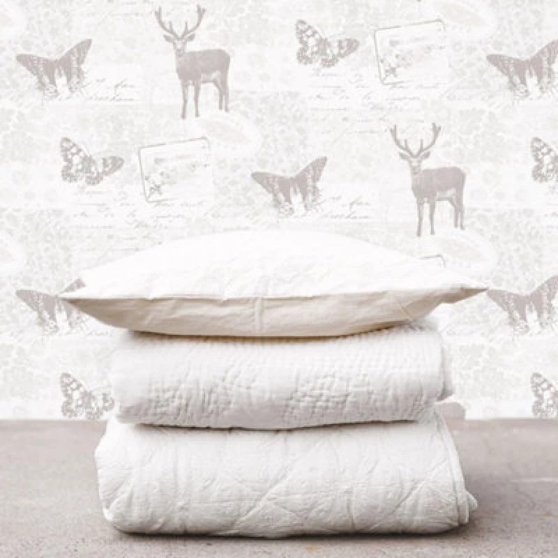 Image of Galerie Nordic Elements Silver Wildlife Motif Wallpaper Roll