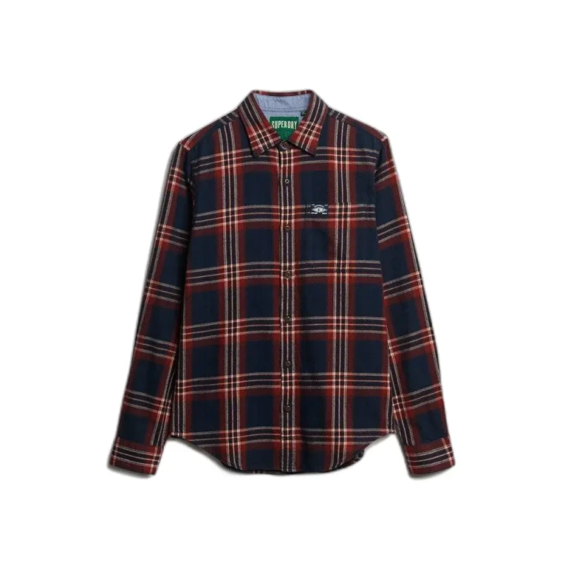 Image of Superdry Check shirt Superdry Michigan Bleu Male S