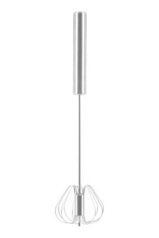 Image of Premier Housewares Zamin Press And Spin Small 26cm Whisk Silver