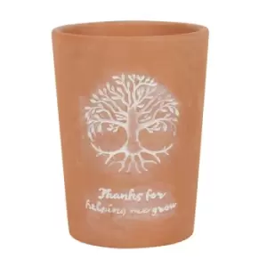 Image of Tree of Life Terracotta Plant Pot