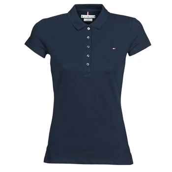 Image of Tommy Hilfiger HERITAGE SS SLIM POLO womens Polo shirt in Blue - Sizes S,M
