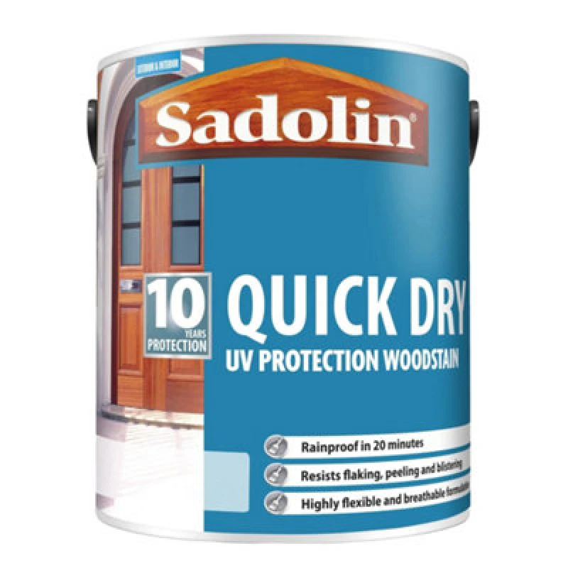 Image of Sadolin Quick Dry Uv Protection Woodstain Light Oak 1L
