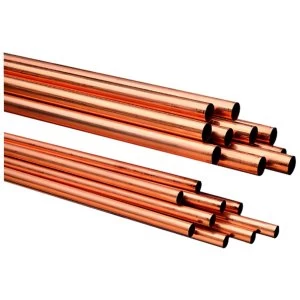 Image of Wickes Copper Tube 22mm x 2m Pack 10