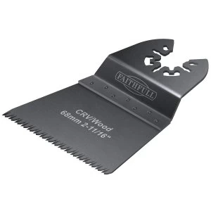 Image of Faithfull Multi-Functional Tool Flush Wood Blade Ground Set 68mm Pack of 5