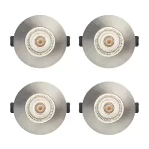 Image of Integral EvoFire Fire Rated Low Profile Fixed Downlight - Satin Nickel - Pack of 4