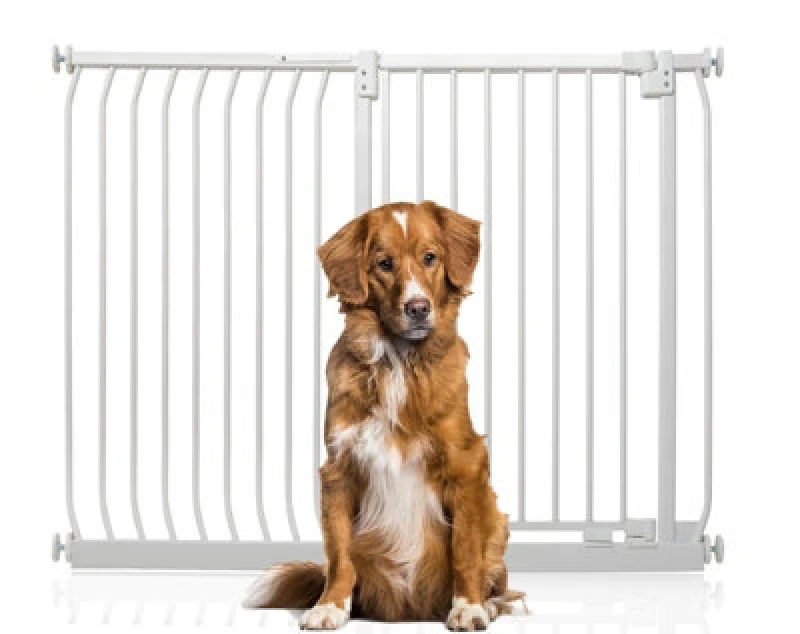 Image of Bettacare Extra Tall Elite Dog Gate, 134Cm - 143Cm, Matt White, Extra Tall 96.8Cm In Height, Pressure Fit Pet Gate