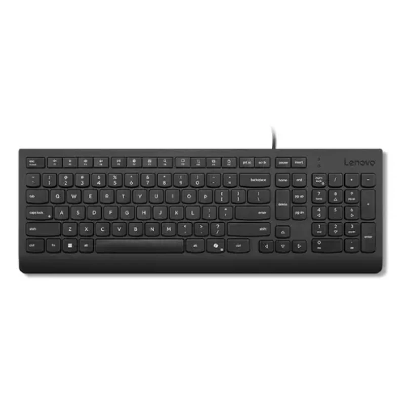 Image of Lenovo Essential Wired QWERTY UK English Layout Keyboard Black 4Y41R64671