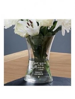 Image of Personalised Love You To The Moon & Back Vase