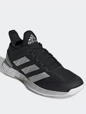 Image of adidas Adizero Ubersonic 4 Tennis Shoes, Black/Silver/White, Size 5, Women